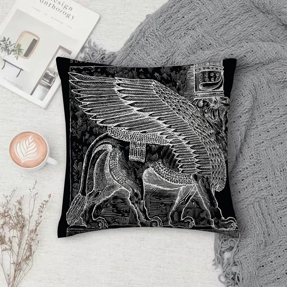 Singer B-Booba Futur Pillow Case Square Double-Sided Printing Short Plush Sofa Cushion Cover Bedroom