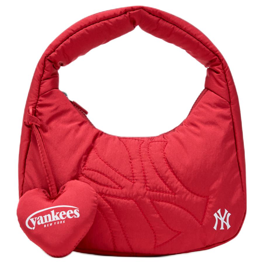

MLB New York Yankees Exquisite Popular Hobo Cloud Bag With Heart Pendant Women Handbag Red 3ABQSM16N-50RDS Basic Set (Bag)