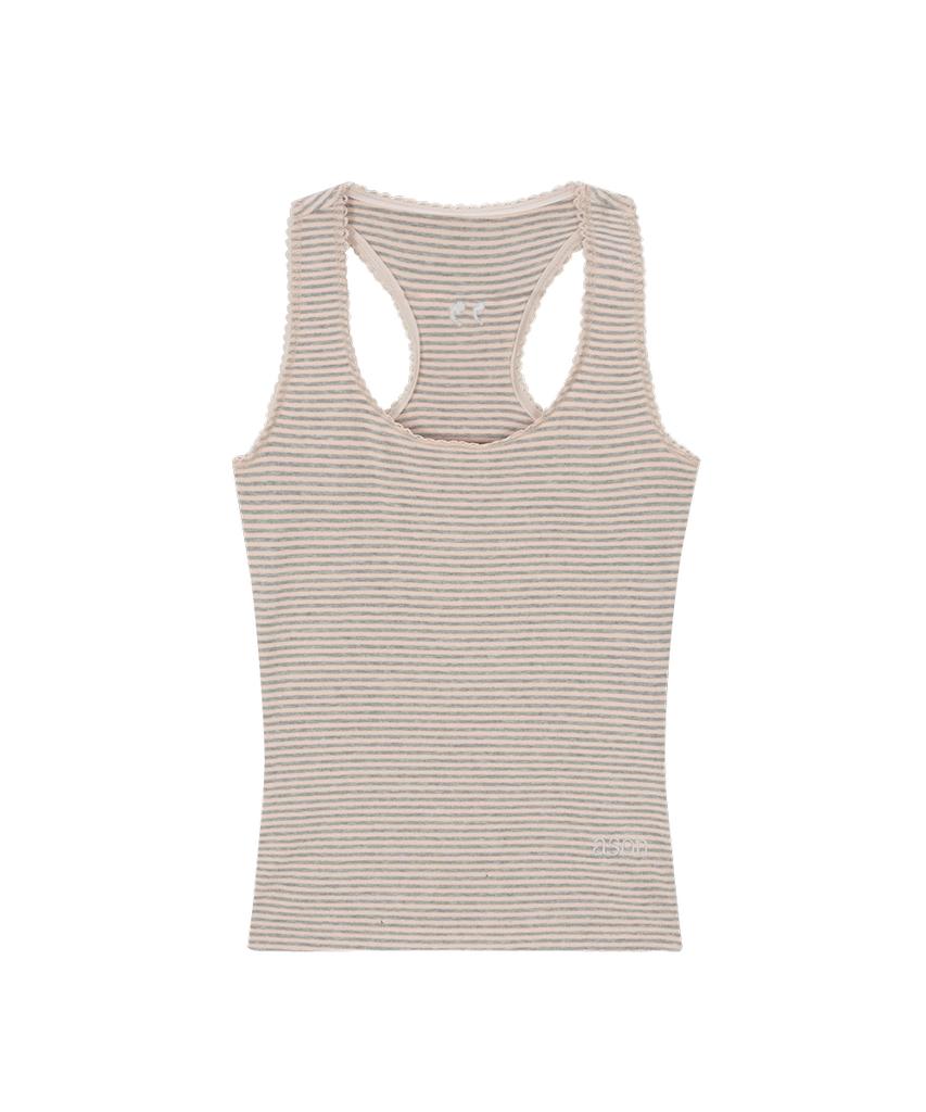 Aejeuon Ripple Stripe Sleeveless / Pink