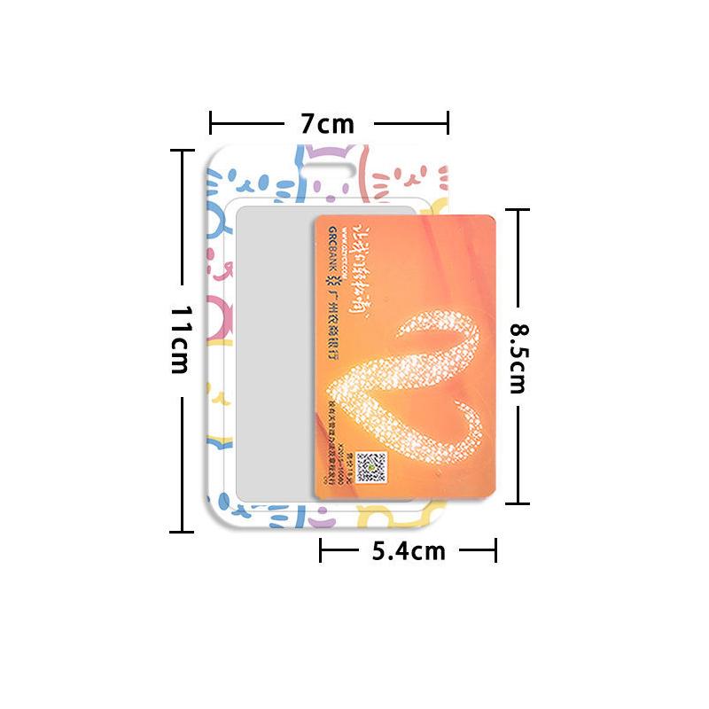 1 Pz Porta Carte Gatto Carino Per Studente Porta Fotocard Gatto Kawaii Idolo Kpop Portatile Porta Badge Laccetto