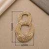 Assorted Gold Metal Irregular Shaped Buckles Textured Surface For DIY Sewing Scarf Belt Clothing Decor Craft Projects