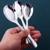 Hotel Dining Kitchen Stainless Steel Soup Spoon Flatware Dinner Scoop Tableware