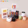 1/12 Dollhouse Simulation Miniature Kitchen Appliances Miniature Dollhouse Air Fryer Beverage Machine Oven Rice Cooker Ornaments