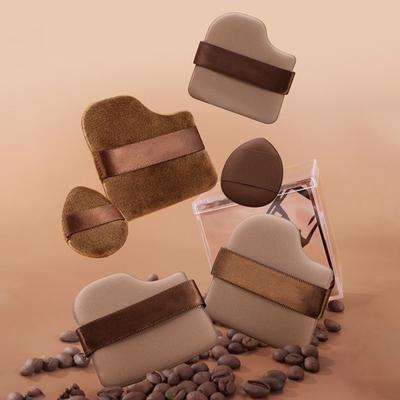 6Pcs/Set Powder Puff with Strap Reusable Soft Multi-purpose Foundations Cream Blush Application Loose Setting Powder Puff Women Makeup Puff Tools