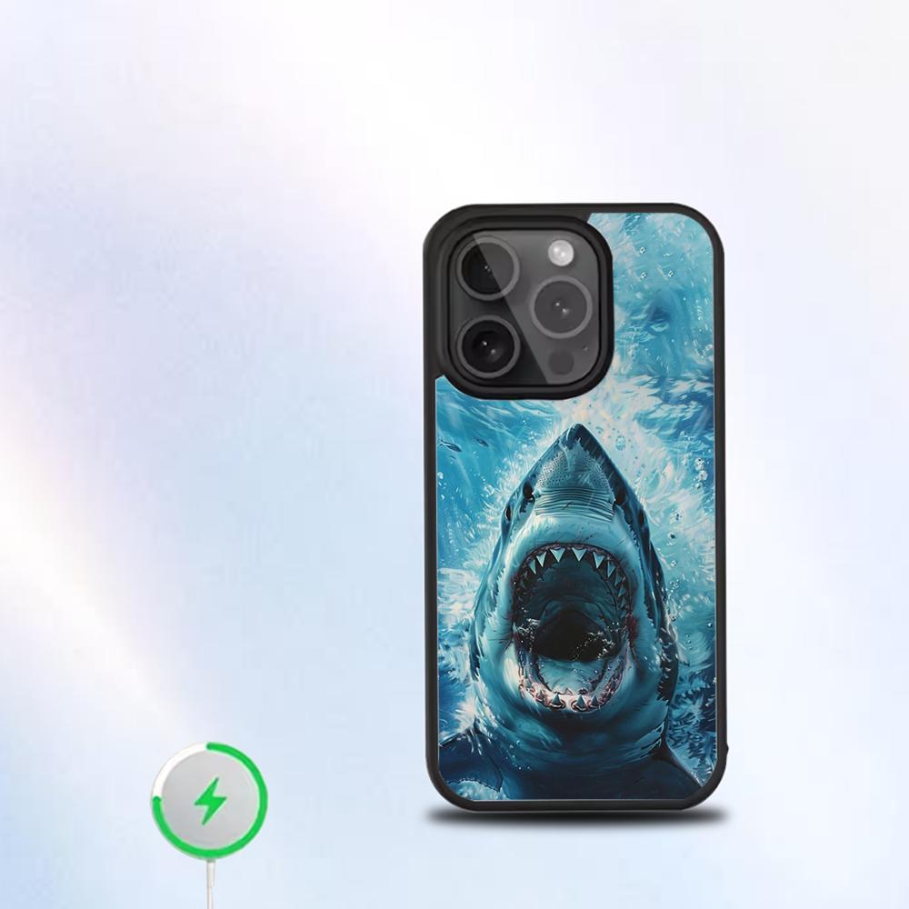 Jaws Movie Phone Case For IPhone 16 15 14 13 12 11 Pro Mini Max Soft Magnetic Cover