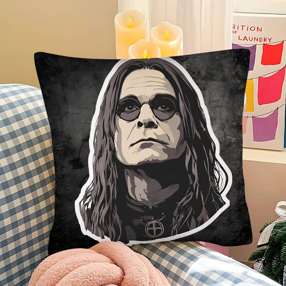 pc Rest Prince Of Darkness OOzzy Osbourne Pillow Case Fashion Square Pillowcase Bedroom Sofa Room Ins Decoration Leisure