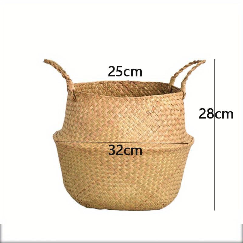 Hand-Woven Vase, Oval Standing Plant, Clothing and Home Decoration Storage Basket, Flower Pot Storage Basket