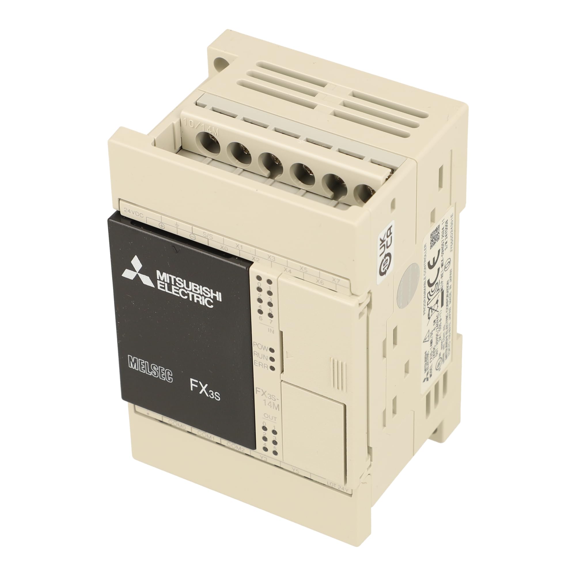 

Mitsubishi Electric FX sequencer FX3S series DC power input type 8 points DC24V 6 points relay supply/DC Input sink/source Output FX3S-14MR/DS