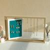 Wood Frame Jewelry Earrings Display Rack Storage Rack Jewelry Display Board Product Photography Props Shop Counter Shows Rack
