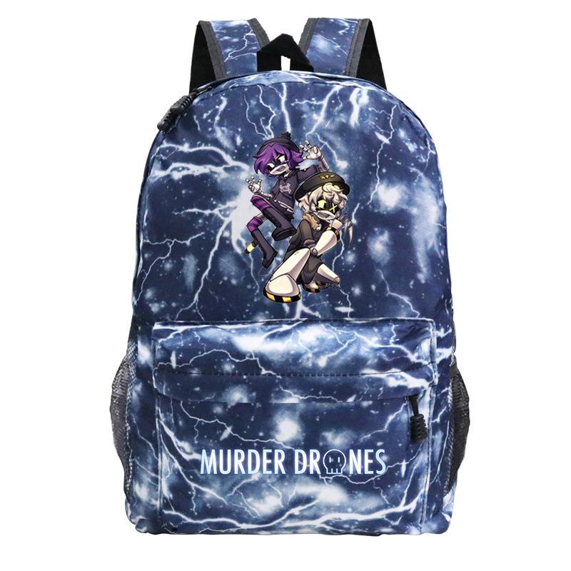Anime Murder Drones Peripheral Fashion Children's Backpack Large Capacity Load Reduction Student Leisure School Bag