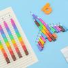 Rainbow Color Bullet Pen No-Sharpener Pencil Building Set As Kindergarten Prize Gift Stationery