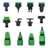20pcs 1/4 3/8 1/2 3/4 1" Garden Hose Quick Connector Watering Pipe Coupler Stop Water Connector Drip Irrigation System Fittin