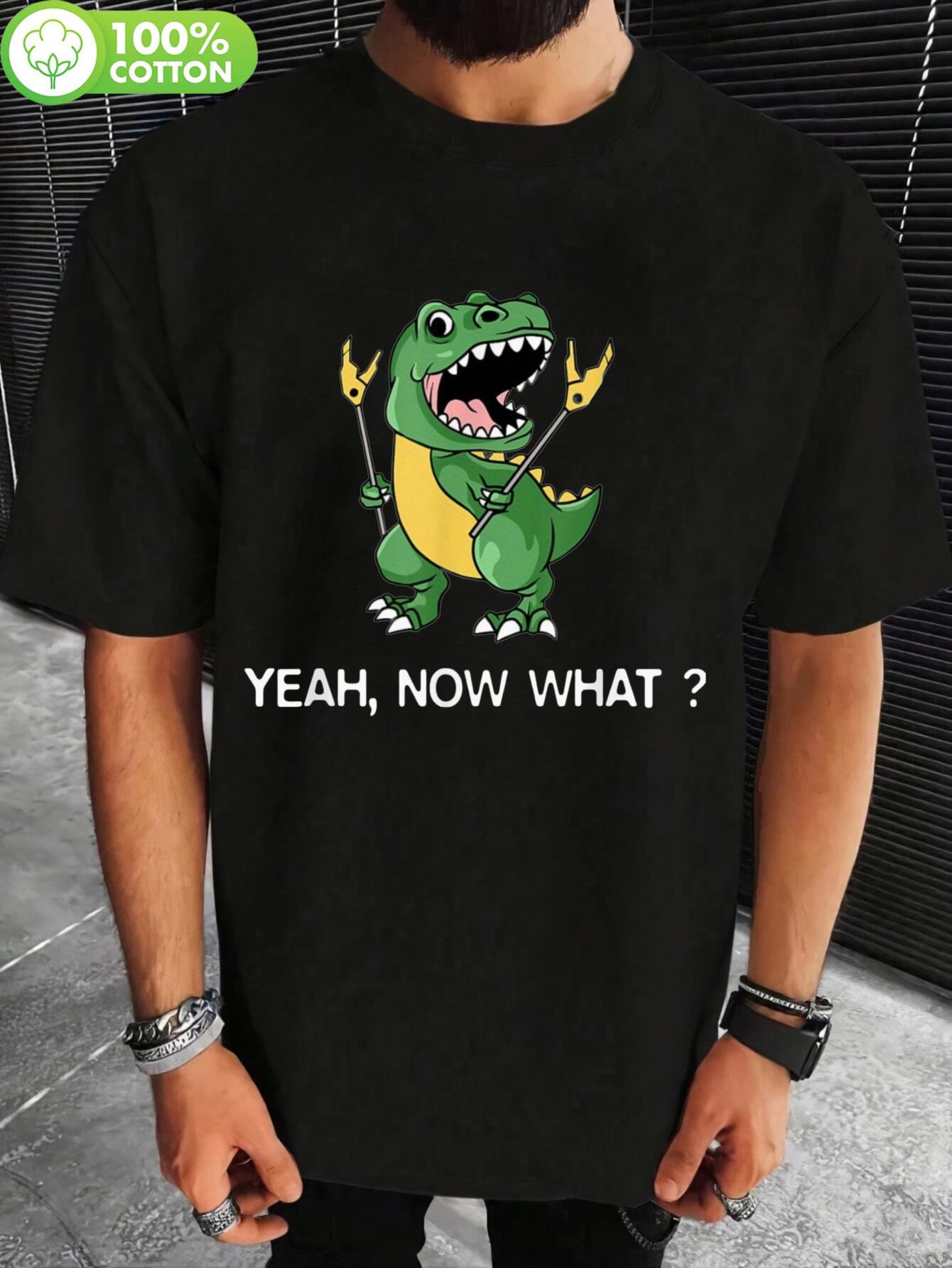 Funny T-Rex Dinosaur Graphic T-shirt - YEAH XXXL