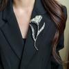 Zinc Zinc Alloy Tulip Brooch Exquisite Clothing Pin Accessories Elegant Fashion Flower Bud Brooch  Weddings