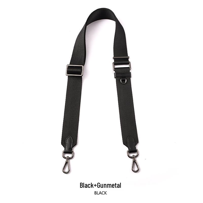 

Ma Huang Shi Ремешок для сумки из черной коровьей кожи - Универсальный размер для мужчин и женщин