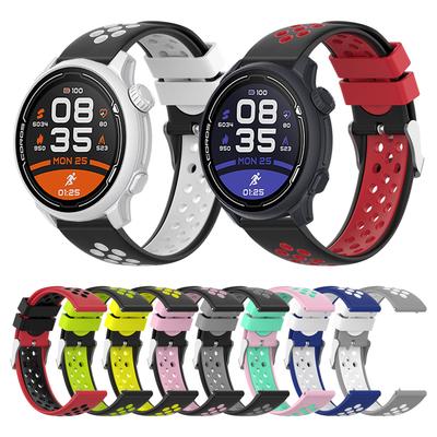 Barevný sportovní silikonový řemínek pro chytré hodinky COROS PACE 2 / APEX Pro / 46mm Náhradní náramek Řemínek na hodinky Příslušenství