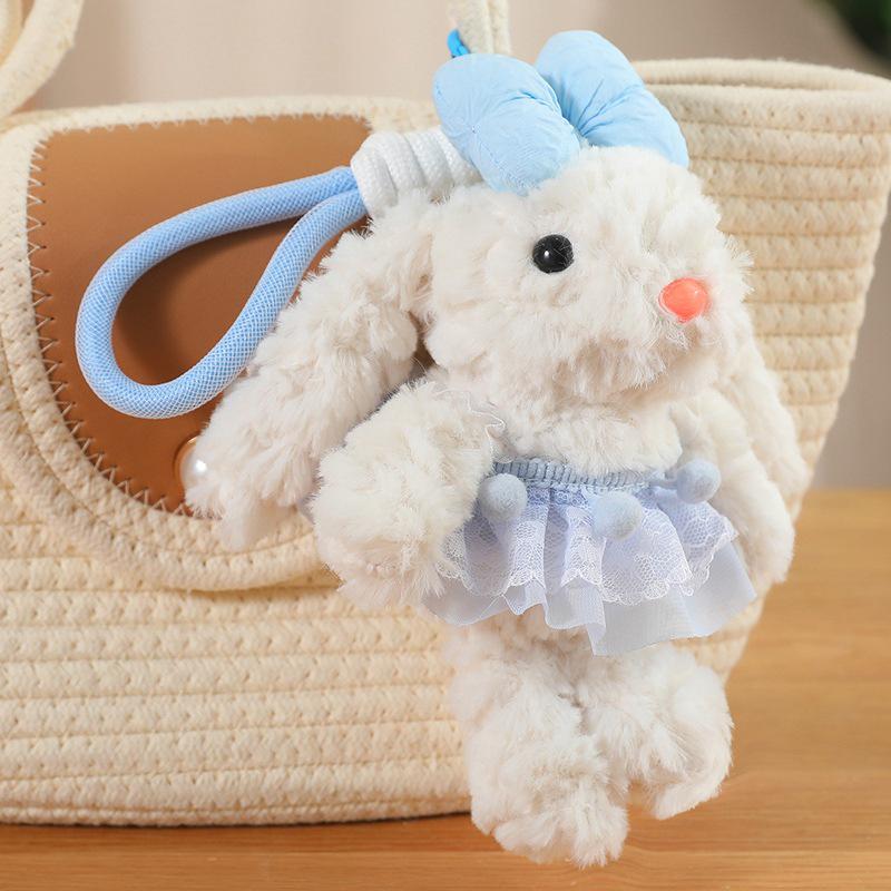 

Lop-Eared Rabbit Plush Keychain - Cute Cartoon Baby Pendant Ornament Gift 20cm