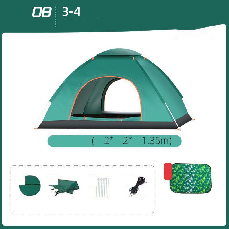

Палатка для улицы, автоматическая, для 3-4 человек, бытовая солнцезащитная и защищенная от насекомых внутренняя палатка для небольшого дома, детская палатка для взрослых