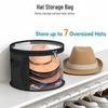 Round Brim Hat Storage Bag: Stackable Artifact for Beach and Bucket Hat Organization