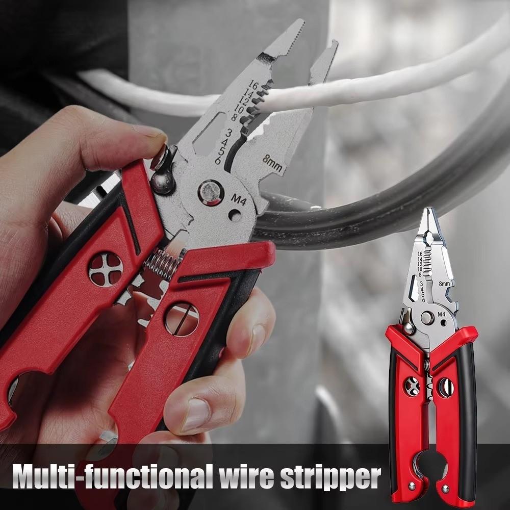 18-in-1 Function Electrician Pliers Zinc Zinc Alloy Steel Cable Cutters Wire Stripping Tool  Wire Winding