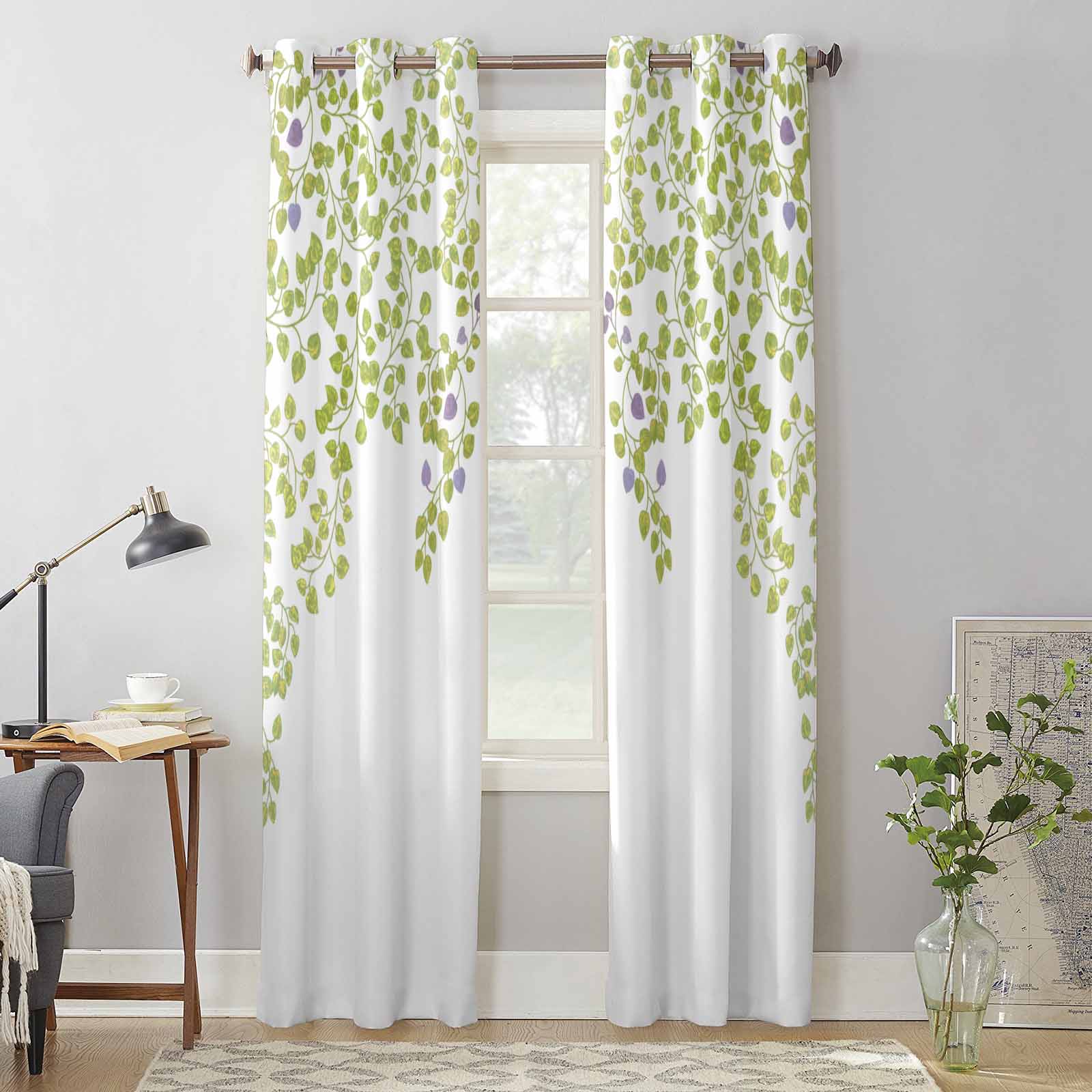 Листья Растение Виноградные Шторы для Гостиной Роскошные Занавески Для Спальни Кухонные — фото 3