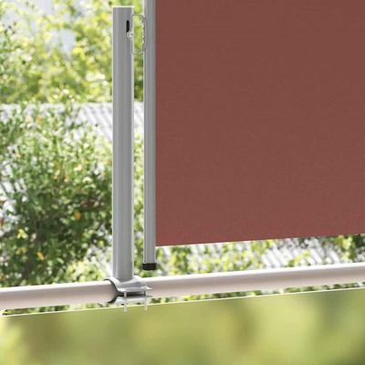Retractable Side Awning 120 X 300 Cm Brown