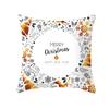 White Christmas Pillow Case Cute Santa Claus Elk   Cover Winter Snowflake Decorative Cases