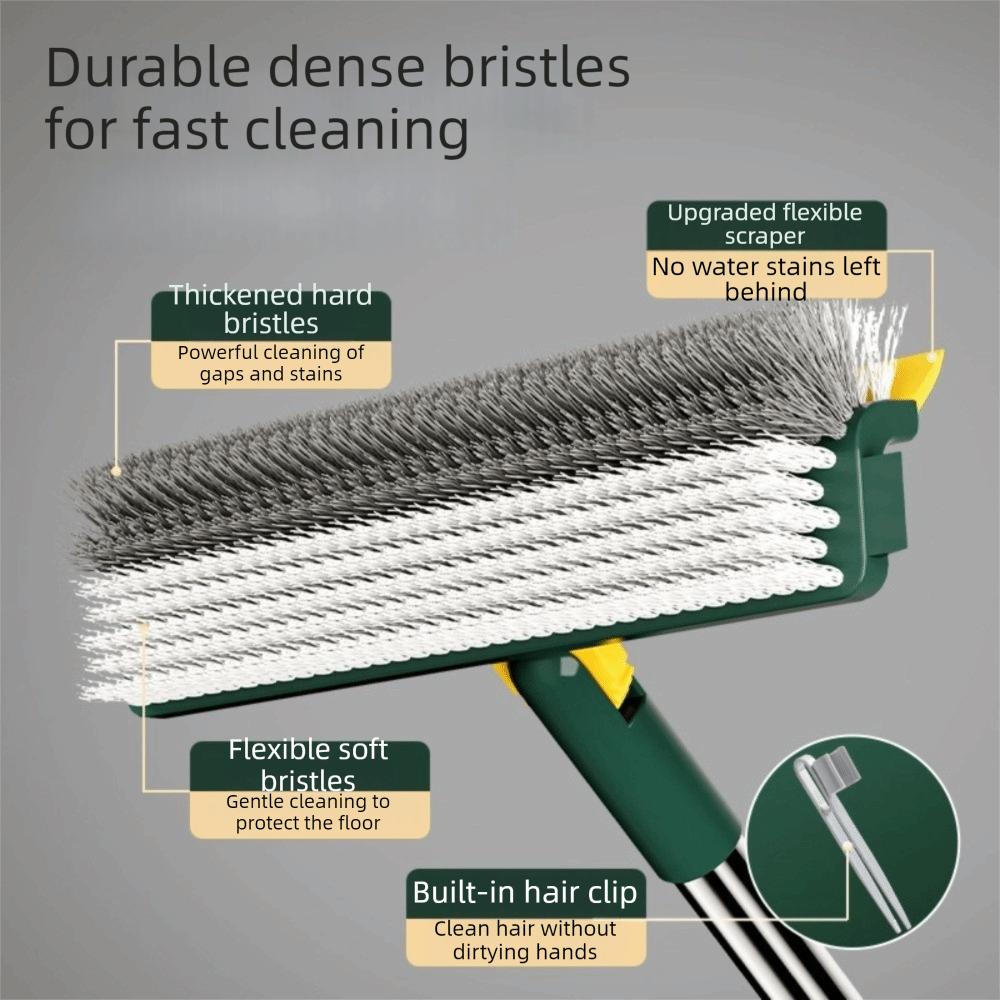 V-Shaped Bristles Floor Scrub Brush Long Handle Groove Tile Cleaning Brush Cleaning Brush Floor