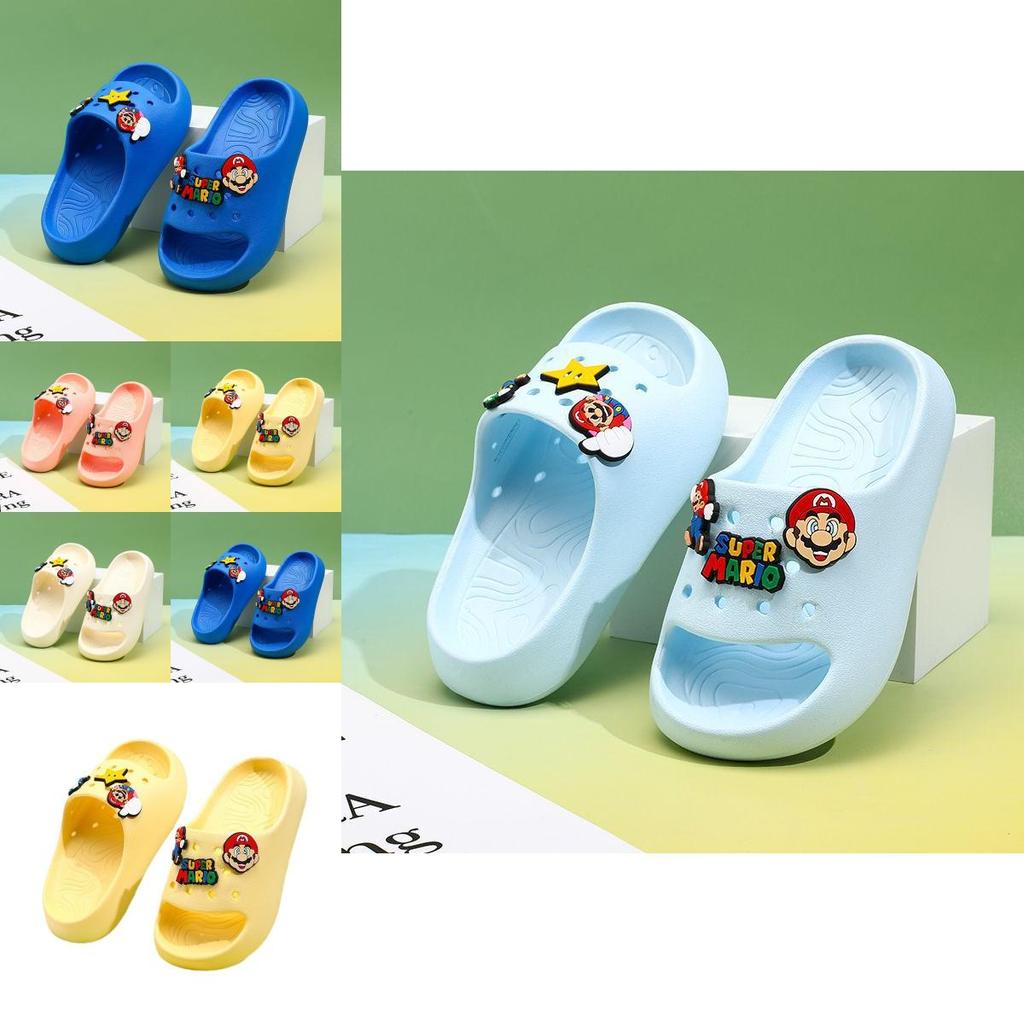 Comfortable Mario Character Eva Slippers For Kids In Soft Sole Design Available In Multiple Colors And Sizes For Boys And Girls
