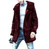 Men's Winter Faux Leather Velvet Lambswool Overcoat - European Style Bestseller 2023