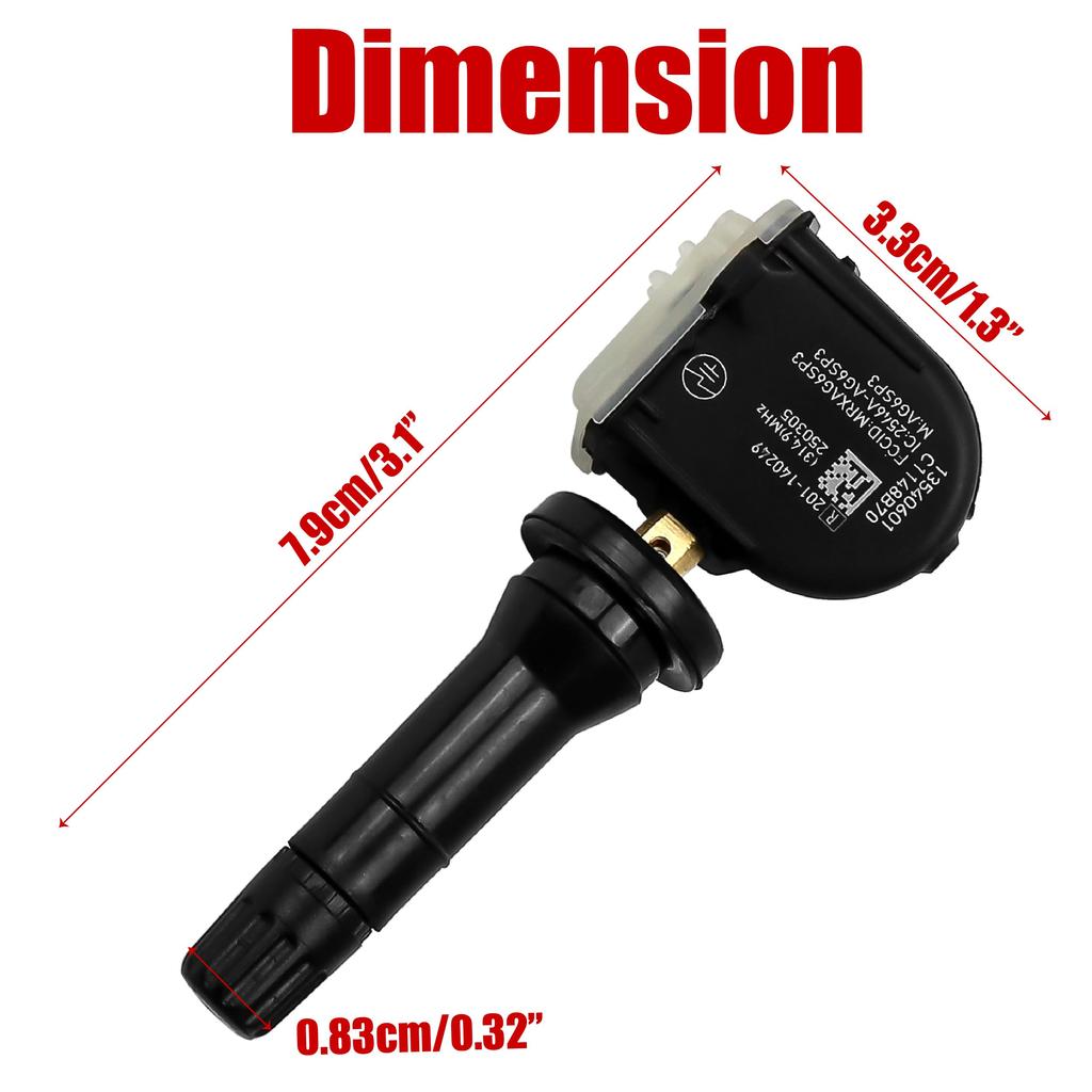 TPMS Sensor 13540601, 315MHz Reifendrucksensor Passt 2010-2021 für Buick 2010-2021 für Cadillac 2010-2022 für Chevrolet 2010-2019 für GMC