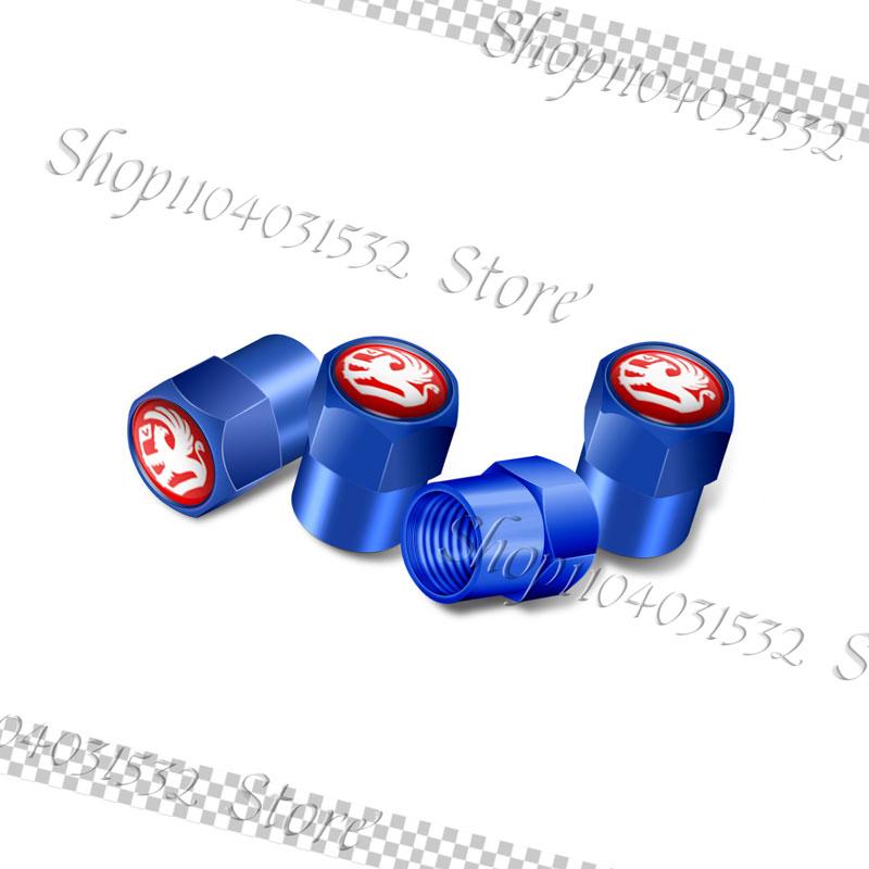 4Pcs Metal Car Styling Tire Valve Caps Tyre Wheel Stem Air Valve Cover For Vauxhall Astra H J G Vectra C Insignia Zafira Corsa