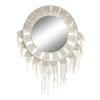 DKD Home Decor-Wall Mirror DKD Home Decor ES-171097 75 X 2 X 75 Cm Wood White Macramé Boho