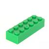 100g 2x6 Dot DlY Assembling Modules ThickFigures Bricks Educational Toy Creative Design SizeCompatible Equipped With Durable Plastic Playthings for