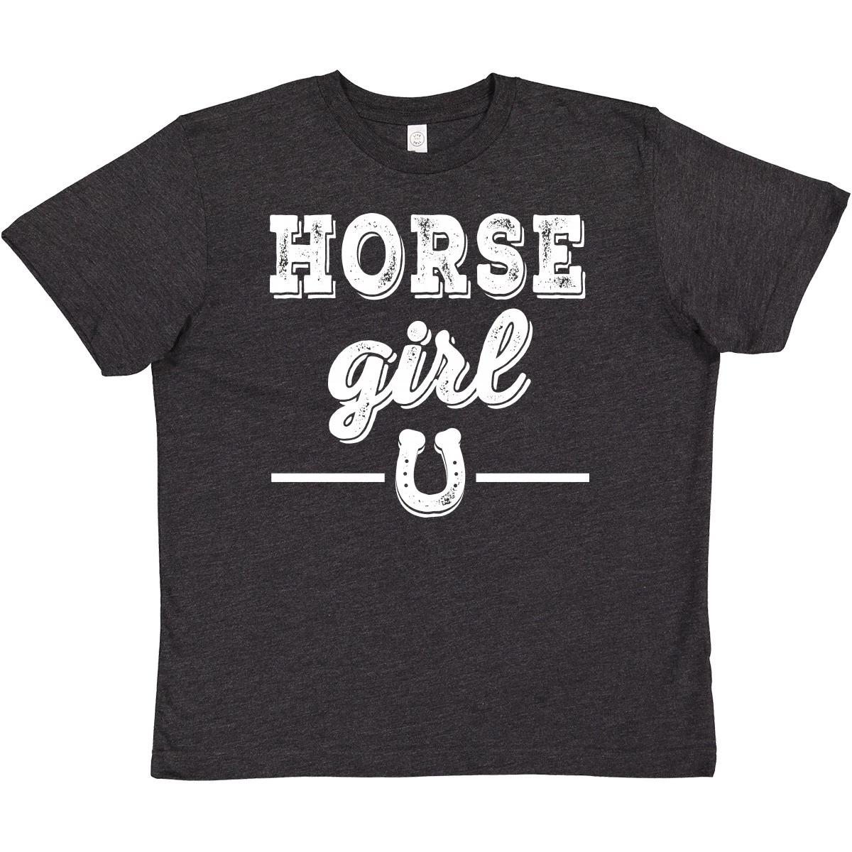 Inktastic Horse Girl Cowgirl Equestrian Youth kids boys T-Shirt Lover Girls Ladies Riding 100