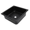 Single Bowl Bar Sink 13.8 X 13.8 X 4.7in Square Stainless Steel Kitchen Sink with 40mm Drain Hole for Caravan Food