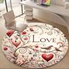 1pc Love Birds Office Round Area Rug,  Mat Suitable ForOffice, Under Office Chairs Bedroom Living Room Home Decor, Room Deco