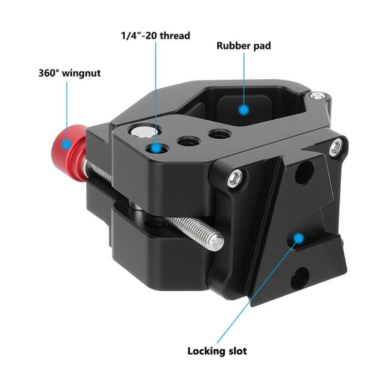 V-Lock Buchse Schnellwechsel-Montageadapter mit Klemme Für DSLR V-Mount Akku Kamera Akku Fotografisches Gerät