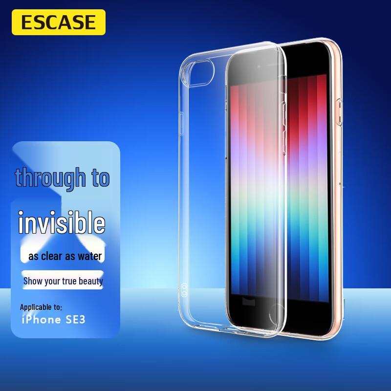 

ESCASE Clear Soft TPU/Silicone iPhone Case
