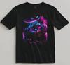 Trippy Cat Shirt Psychedelic Neon Fantasy Streetwear Gift for Alt Aesthetic Fans
