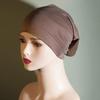 Pilling-Free, Non-Fading Multi-Color Tube Hat - Solid Pure Mercerized Cotton, Cotton Headscarf, Women's Elastic, Breathable.
