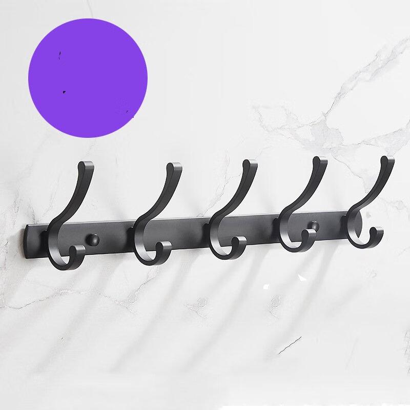 Grey Felt Wall-Mounted Multi-Purpose Hook Rack