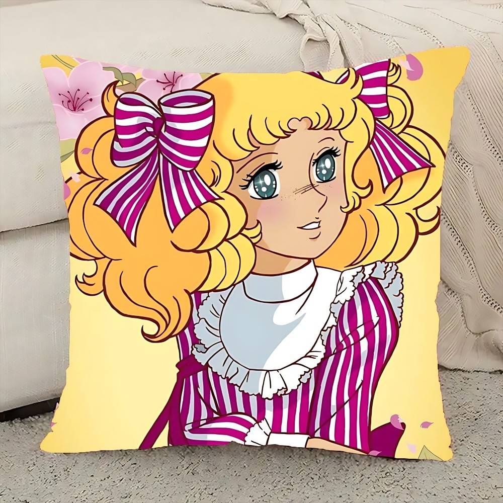 Manga Candy Pillow Case Cushion Cover Polyester Pillowcase Decorative Sofa Cushion Pillowcase Home Decor