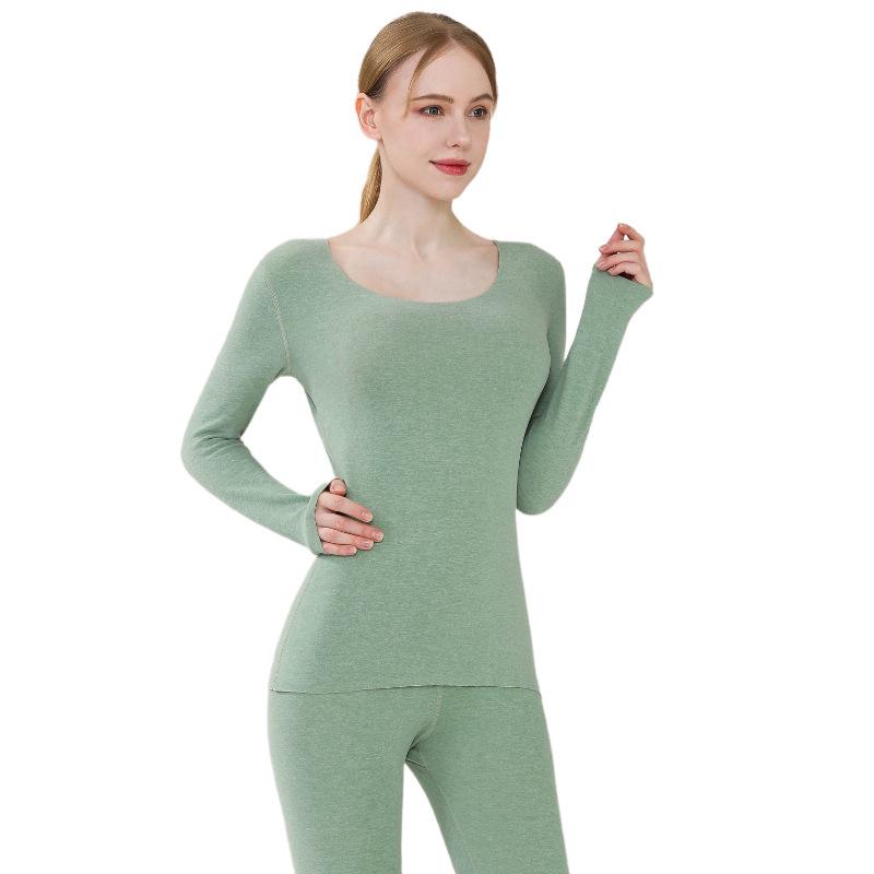 Mulberry Silk Wool Thermal Underwear Set: Velvet-Lined for Men & Women, Perfect for Autumn & Winter