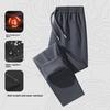 Men's Outdoor Fleece-Lined Thickened Autumn/Winter Windproof Waterproof Oversized Warm Casual Hiking Trousers