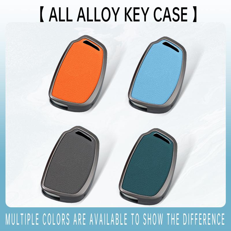 Zinc Alloy Leather Car Folding Key Cover Case Holder Keychain for Hyundai Avante I10 I20 I30 HB20 IX25 IX35/45 TUCSON Accessorie