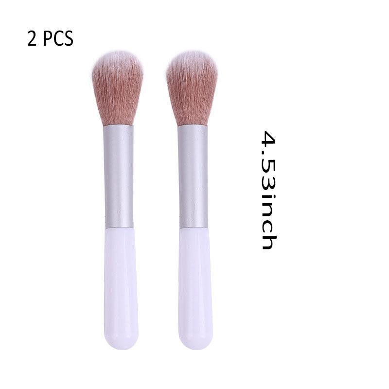 2pcs Powder Blusher Brush Makeup Tool Soft Fiber Makeup Brush