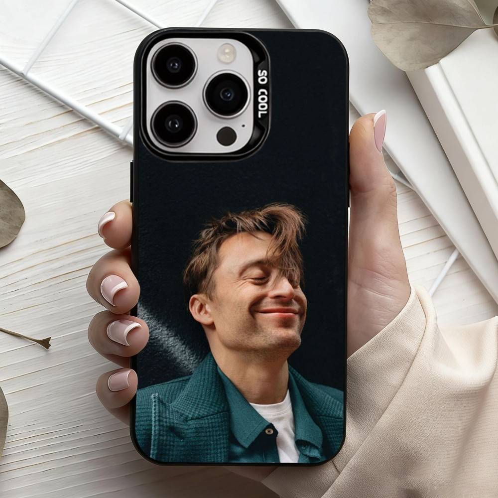 Classy Actor K-Kieran C-Culkin Phone Case For iPhone17,16,15,14,13,12,11 Plus,Pro Max Black Candy Silver Plated Cover