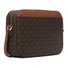 Michael Kors Mk Jet Set Monogram Logo Chain PVC Leather Camera Bag Women Shoulder Bag Caramel Acorn 35S1GTTC9B-BROWN