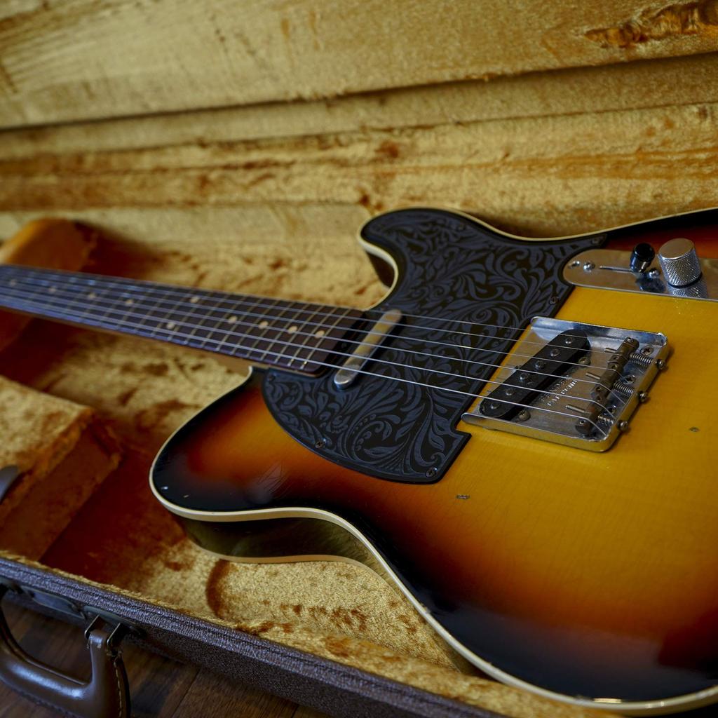 SCORELAY PICKS Telecaster Pickguard [Floral Engraving] SC-GPL008